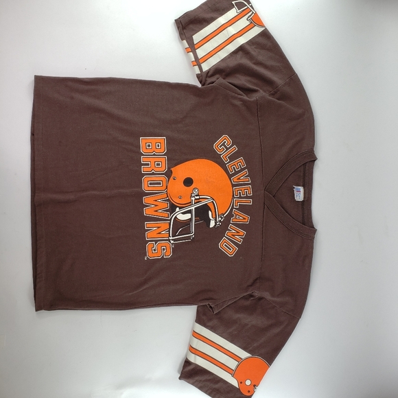 Vtg NFL Cleveland Browns T-Shirt 80s Single Stitch - Picture 1 of 8